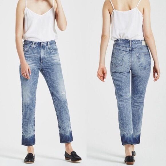 AG ADRIANO GOLDSCHMIED Phoebe Vintage High Waisted Tapered Leg Jeans  - Picture 8 of 8